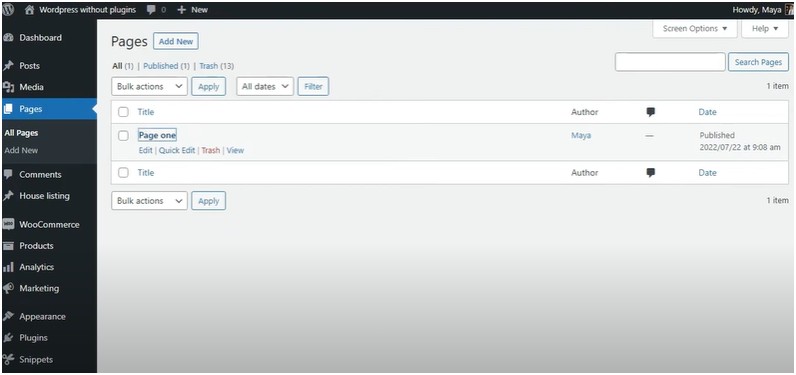 Open the page you want to duplicate in the WordPress editor.